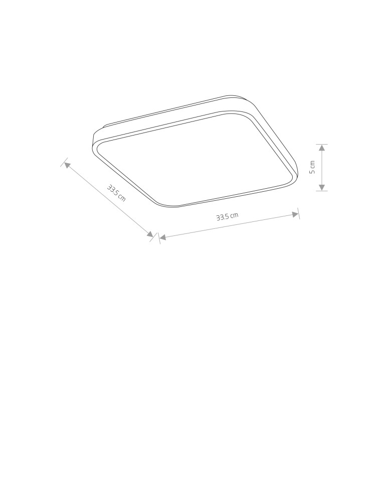Nowodvorski AGNES SQUARE LED PRO  Lampy sufitowe Plafon Max moc 16W LED IP44 3000K Czarny 10983