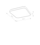 Nowodvorski AGNES SQUARE LED PRO Lampy sufitowe Plafon Max moc 16W LED IP44 4000K Biały 10990 Nowodvorski AGNES SQUARE LED PRO Lampy sufitowe Plafon Max moc 16W LED IP44 4000K Biały 10990