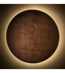 Kinkiety designerskie - Nowodvorski RING TIMBER LED XL  Ścienna Kinkiety Max moc 16W LED  3000K Ciemne drewno 11292 - product 2