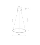 Nowodvorski CIRCOLO LED M Lampy sufitowe Lampy wiszące Max moc 21W LED 3000K Silk olive 11403 Nowodvorski CIRCOLO LED M Lampy sufitowe Lampy wiszące Max moc 21W LED 3000K Silk olive 11403