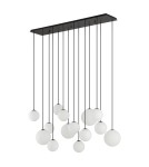 Lampy wiszące kule - Nowodvorski SNOWBALL XIV  Lampy sufitowe Lampy wiszące Max moc 12W only LED G9  Czarny 11408 - product 1