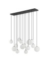 Nowodvorski SNOWBALL XIV  Lampy sufitowe Lampy wiszące Max moc 12W only LED G9  Czarny 11408