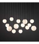 Lampy wiszące kule - Nowodvorski SNOWBALL XIV  Lampy sufitowe Lampy wiszące Max moc 12W only LED G9  Czarny 11408 - product 2