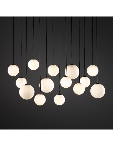 Nowodvorski SNOWBALL XIV  Lampy sufitowe Lampy wiszące Max moc 12W only LED G9  Czarny 11408 - produkt 2