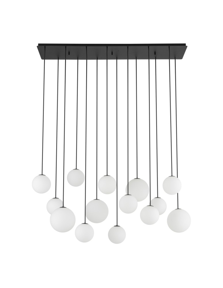 Nowodvorski SNOWBALL XIV  Lampy sufitowe Lampy wiszące Max moc 12W only LED G9  Czarny 11408
