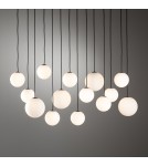 Lampy wiszące kule - Nowodvorski SNOWBALL XIV  Lampy sufitowe Lampy wiszące Max moc 12W only LED G9  Czarny 11408 - product 4