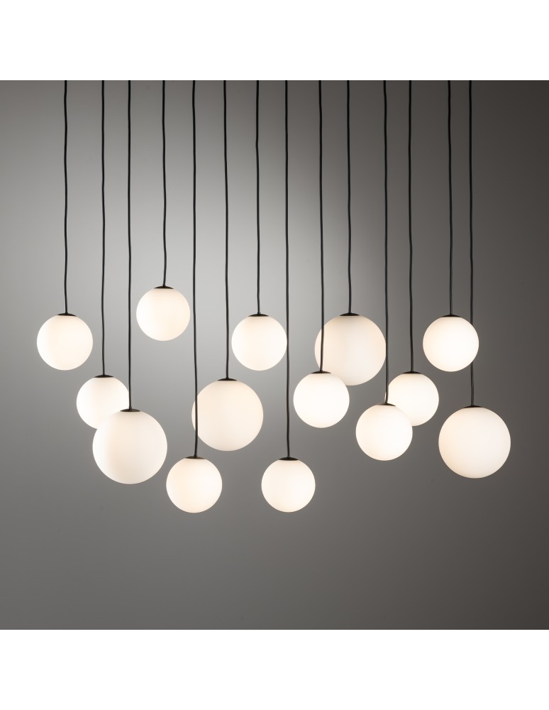 Nowodvorski SNOWBALL XIV  Lampy sufitowe Lampy wiszące Max moc 12W only LED G9  Czarny 11408