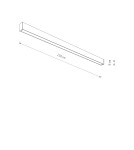 Lampy zewnętrzne sufitowe - Nowodvorski OUTLINE LED L Zewnętrzna Lampy sufitowe Plafon Max moc 50W LED IP44 3000K Czarny 11362 - product 6