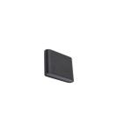 Kinkiety zewnętrzne - Nowodvorski SEMI LED S Zewnętrzna Ścienna Natynkowe Max moc 2x3W LED IP54 3000K Czarny 11363 - product 1