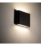 Kinkiety zewnętrzne - Nowodvorski SEMI LED S Zewnętrzna Ścienna Natynkowe Max moc 2x3W LED IP54 3000K Czarny 11363 - product 2