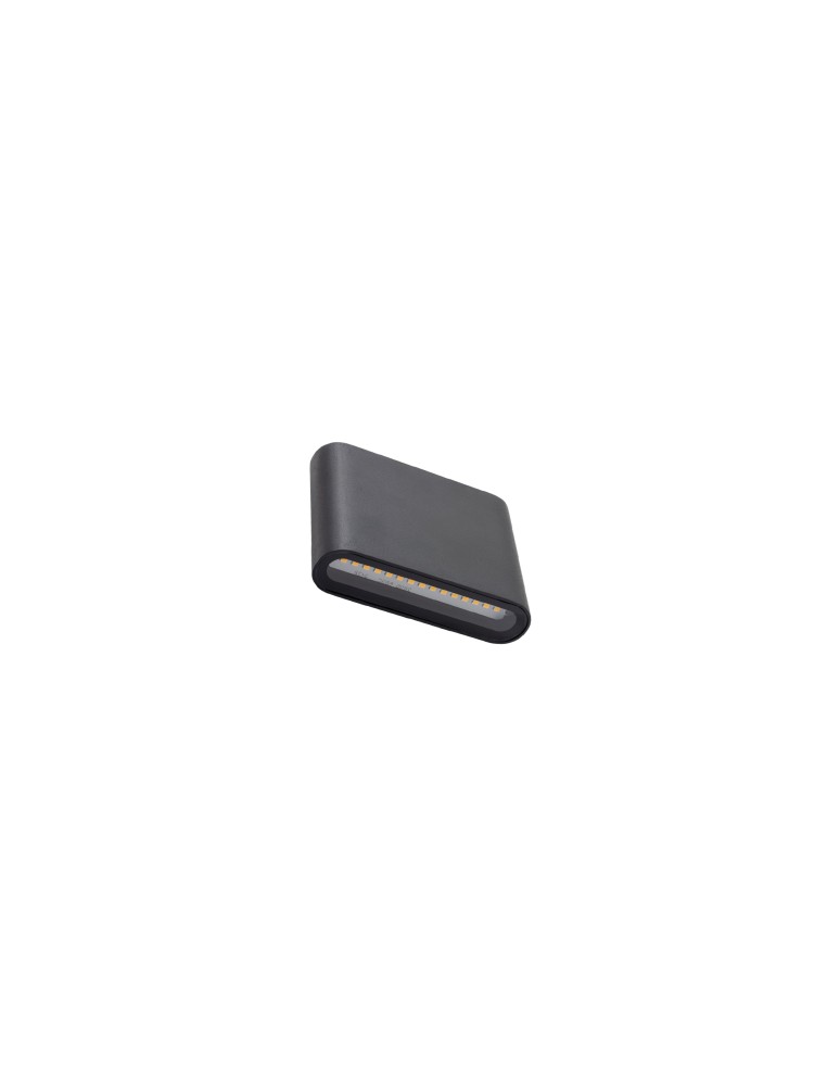 Nowodvorski SEMI LED S Zewnętrzna Ścienna Natynkowe Max moc 2x3W LED IP54 3000K Czarny 11363