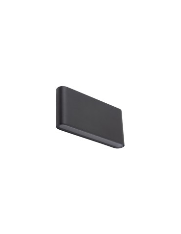 Nowodvorski SEMI LED M Zewnętrzna Ścienna Natynkowe Max moc 2x5W LED IP54 3000K Czarny 11364