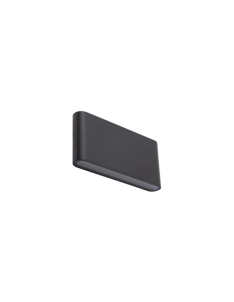 Nowodvorski SEMI LED M Zewnętrzna Ścienna Natynkowe Max moc 2x5W LED IP54 3000K Czarny 11364