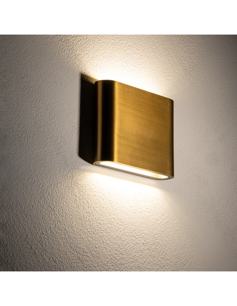 Nowodvorski SEMI LED S Zewnętrzna Ścienna Natynkowe Max moc 2x3W LED IP54 3000K Mosiądz 11365 Nowodvorski SEMI LED S Zewnętrzna Ścienna Natynkowe Max moc 2x3W LED IP54 3000K Mosiądz 11365