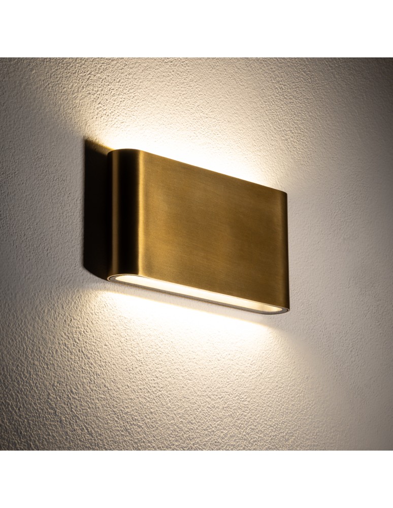 Nowodvorski SEMI LED M Zewnętrzna Ścienna Natynkowe Max moc 2x5W LED IP54 3000K Mosiądz 11366 Nowodvorski SEMI LED M Zewnętrzna Ścienna Natynkowe Max moc 2x5W LED IP54 3000K Mosiądz 11366