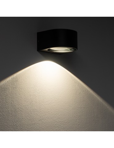 Nowodvorski NEL LED Zewnętrzna Ścienna Natynkowe Max moc 5W LED IP54 3000K Czarny 11368 - produkt 2