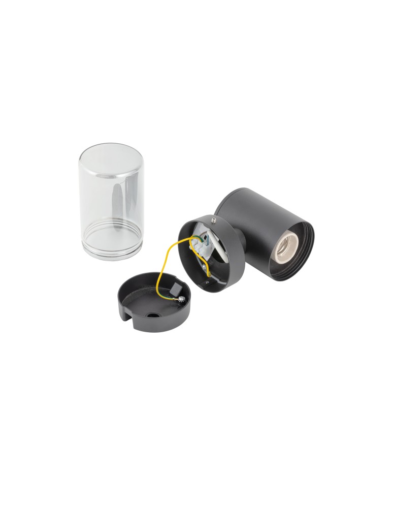 Kinkiety zewnętrzne - Nowodvorski IDA Zewnętrzna Ścienna Natynkowe Max moc 10W LED E27 IP44 Czarny 11371 - product kolory-swiatla.pl 4