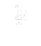 Kinkiety zewnętrzne - Nowodvorski IDA Zewnętrzna Ścienna Natynkowe Max moc 10W LED E27 IP44 Czarny 11371 - product 5