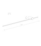 Nowodvorski SABER LED L Ścienna Kinkiety Max moc 16W LED 4000K Silk olive 11382 Nowodvorski SABER LED L Ścienna Kinkiety Max moc 16W LED 4000K Silk olive 11382