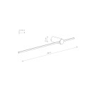 Nowodvorski SABER LED M Ścienna Kinkiety Max moc 11W LED 4000K Silk olive 11380 Nowodvorski SABER LED M Ścienna Kinkiety Max moc 11W LED 4000K Silk olive 11380