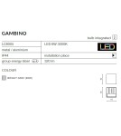 Kinkiety zewnętrzne - Azzardo GAMBINO WHITE 1xLED Ścienna Biały IP54 AZ0950 - produkt 6