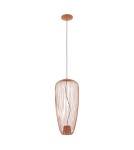 Lampy wiszące druciane - Nowodvorski PUMPKIN S  Lampy sufitowe Lampy wiszące Max moc 10W only LED GU10 R50  Terracotta 11496 - product 1