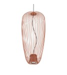 Lampy wiszące druciane - Nowodvorski PUMPKIN S  Lampy sufitowe Lampy wiszące Max moc 10W only LED GU10 R50  Terracotta 11496 - product 3