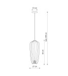 Lampy wiszące druciane - Nowodvorski PUMPKIN S  Lampy sufitowe Lampy wiszące Max moc 10W only LED GU10 R50  Terracotta 11496 - product 10