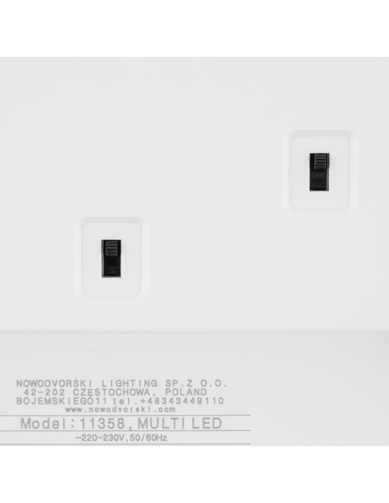 Nowodvorski MULTI LED Lampy sufitowe Plafon Max moc 18W/24W/30W LED CCT CHANGE 3000-6000K Biały 11358 Nowodvorski MULTI LED Lampy sufitowe Plafon Max moc 18W/24W/30W LED CCT CHANGE 3000-6000K Biały 11358