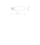 Żarówki LED E14 230V - Nowodvorski BULB LED E14, T25, 4W  E14 Max moc 4W LED  3000K Biały 11525 - product 2