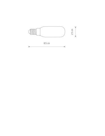Nowodvorski BULB LED E14, T25, 4W  E14 Max moc 4W LED  3000K Biały 11525 - product 2