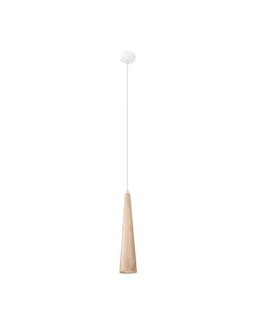 Sollux Lampa wisząca SULA 1 naturalne drewno SL.1100
