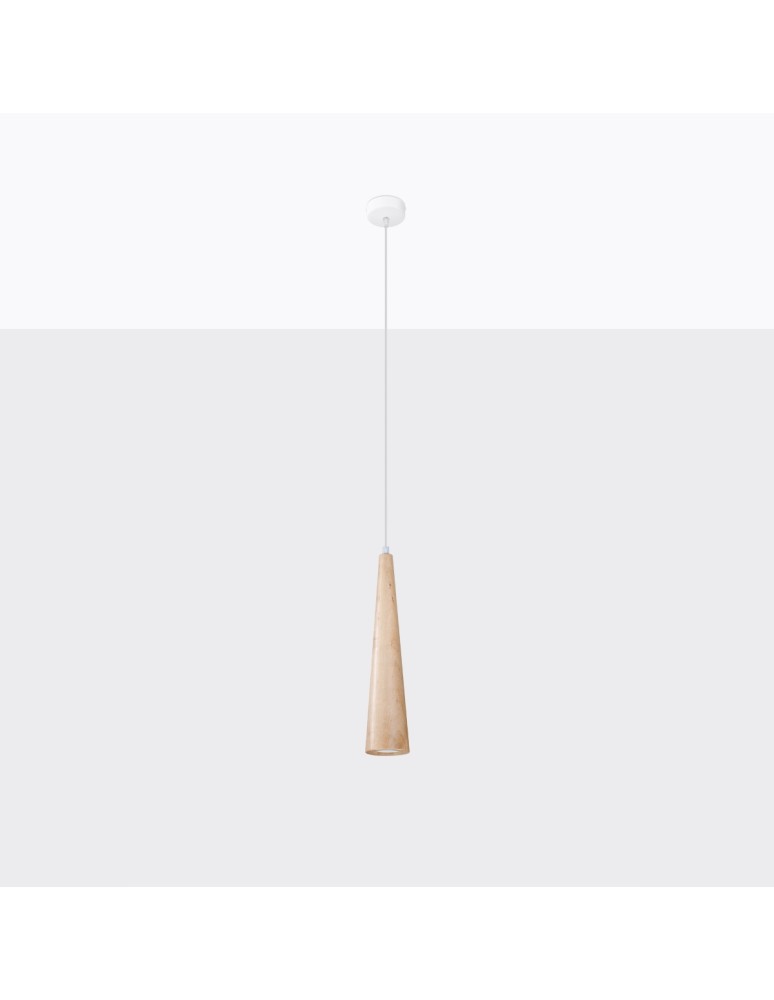 Sollux Lampa wisząca SULA 1 naturalne drewno SL.1100 Sollux Lampa wisząca SULA 1 naturalne drewno SL.1100