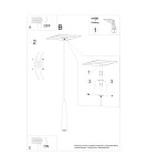 Sollux Lampa wisząca SULA 1 naturalne drewno SL.1100 Sollux Lampa wisząca SULA 1 naturalne drewno SL.1100