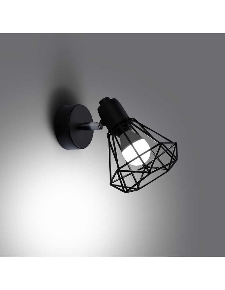 Sollux Kinkiet ARTEMIS 1 czarny SL.1105 Sollux Kinkiet ARTEMIS 1 czarny SL.1105