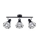 Lampy sufitowe regulowane - spoty - Sollux Plafon ARTEMIS 3 czarny SL.1107 - product 1