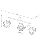 Lampy sufitowe regulowane - spoty - Sollux Plafon ARTEMIS 3 czarny SL.1107 - product 5