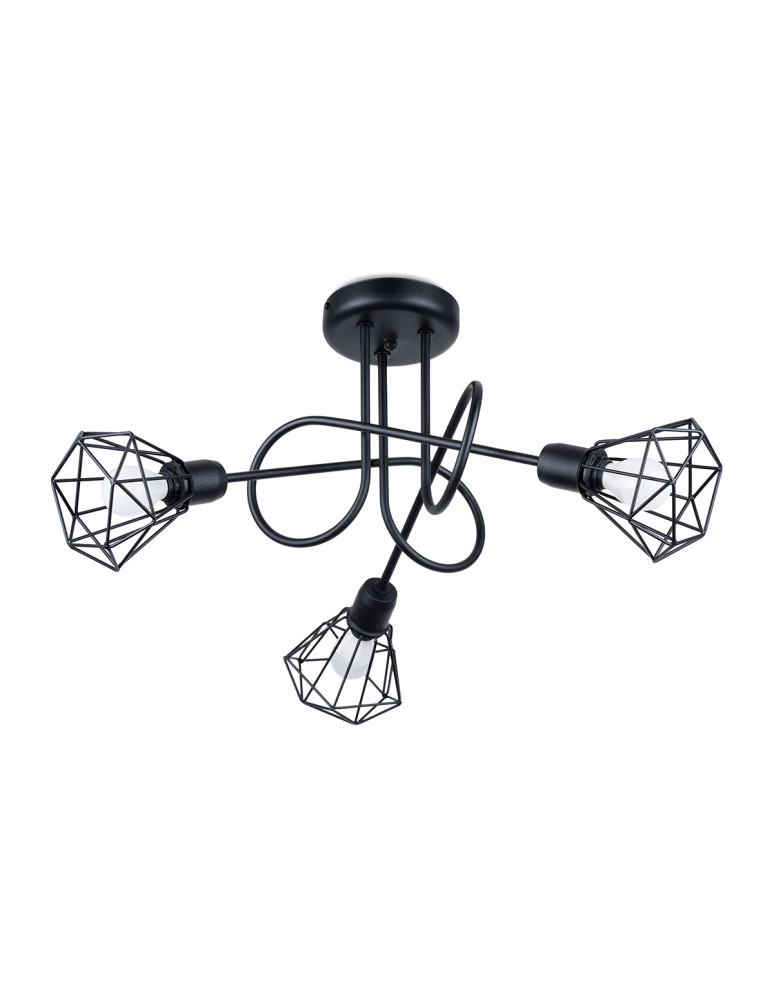 Sollux Żyrandol ARTEMIS 3S czarny SL.1109 Sollux Żyrandol ARTEMIS 3S czarny SL.1109