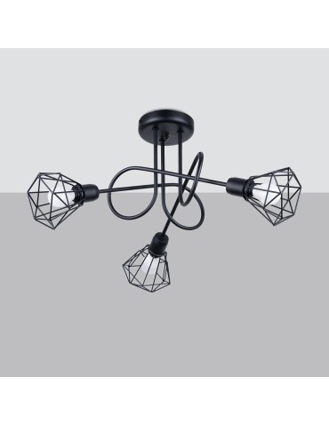 Sollux Żyrandol ARTEMIS 3S czarny SL.1109 - produkt 2