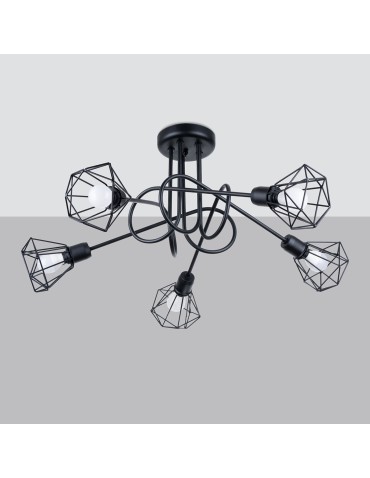 Sollux Żyrandol ARTEMIS 5S czarny SL.1110 - produkt 2