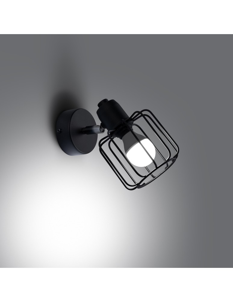 Sollux Kinkiet BELUCI 1 czarny SL.1114 Sollux Kinkiet BELUCI 1 czarny SL.1114