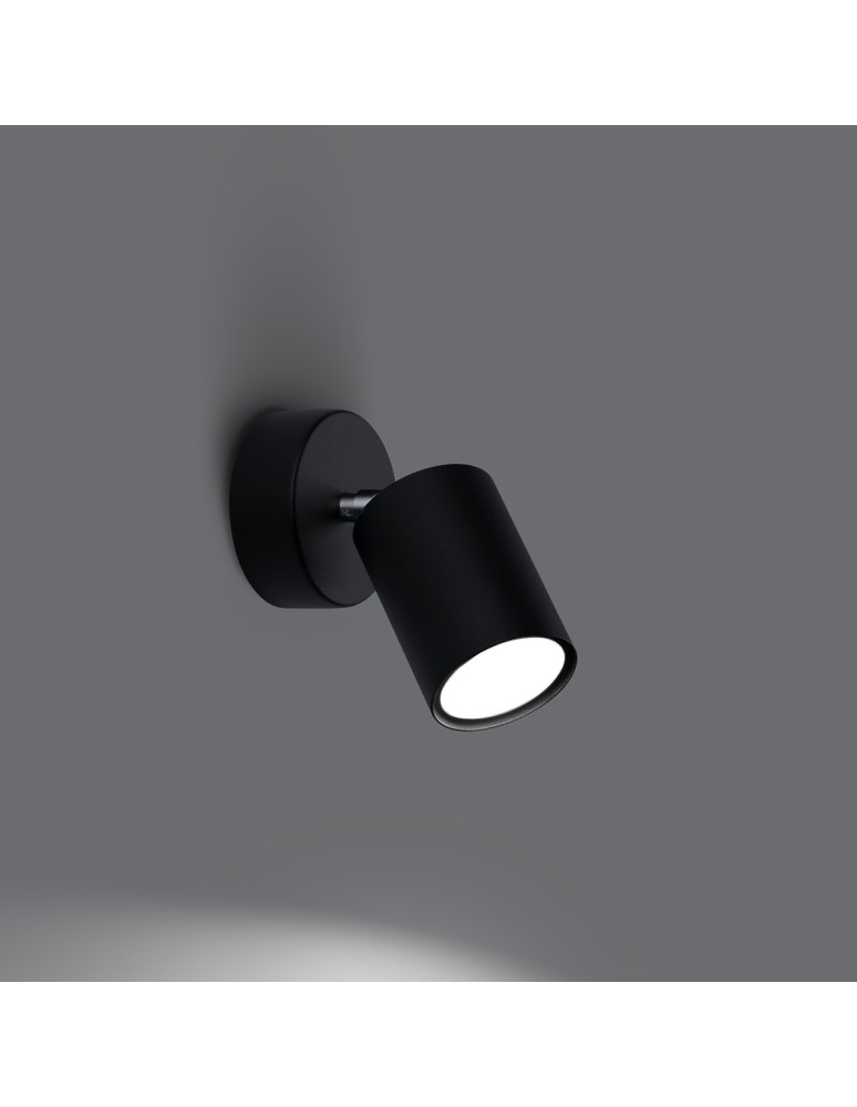 Sollux Kinkiet LEMMI 1 czarny SL.1126 Sollux Kinkiet LEMMI 1 czarny SL.1126