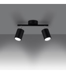 Sollux Plafon LEMMI 2 czarny SL.1127 Sollux Plafon LEMMI 2 czarny SL.1127