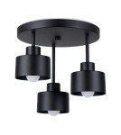 Lampy sufitowe - Sollux Plafon SAVAR 3 czarny SL.1131 - product 1