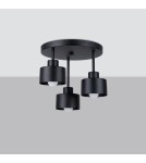Lampy sufitowe - Sollux Plafon SAVAR 3 czarny SL.1131 - product 2