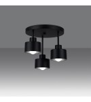 Lampy sufitowe - Sollux Plafon SAVAR 3 czarny SL.1131 - product 3