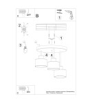Lampy sufitowe - Sollux Plafon SAVAR 3 czarny SL.1131 - product 6
