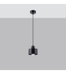 Sollux Lampa wisząca SAVAR 1 czarna SL.1132 Sollux Lampa wisząca SAVAR 1 czarna SL.1132