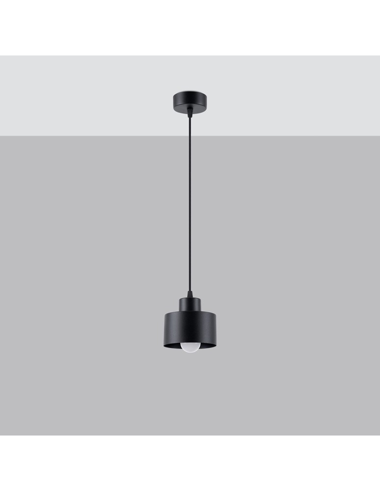 Sollux Lampa wisząca SAVAR 1 czarna SL.1132 Sollux Lampa wisząca SAVAR 1 czarna SL.1132
