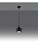 Sollux Lampa wisząca SAVAR 1 czarna SL.1132 Sollux Lampa wisząca SAVAR 1 czarna SL.1132